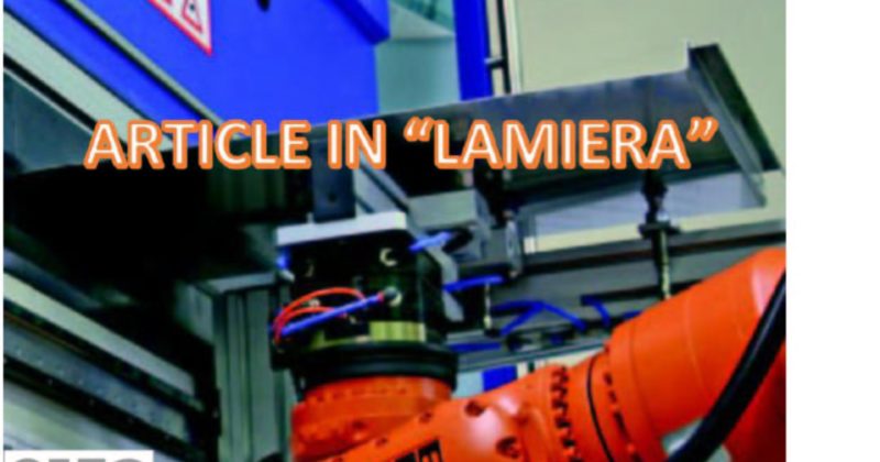 SEPTEMBER 2009 – ARTICLE IN THE MAGAZINE “LAMIERA”